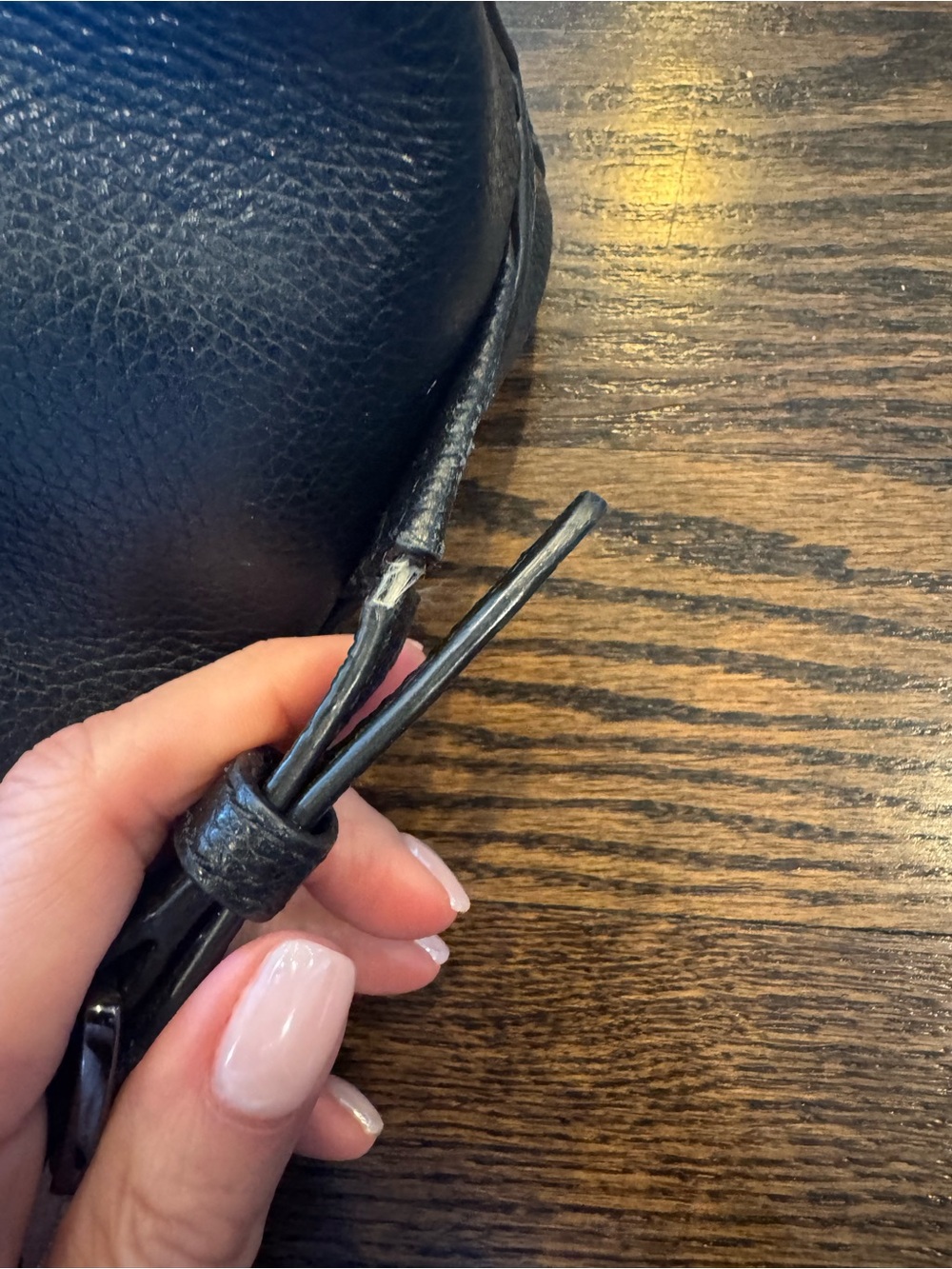Michael Kors Black Pebbled Leather Mini Backpack - Picture 7 of 7